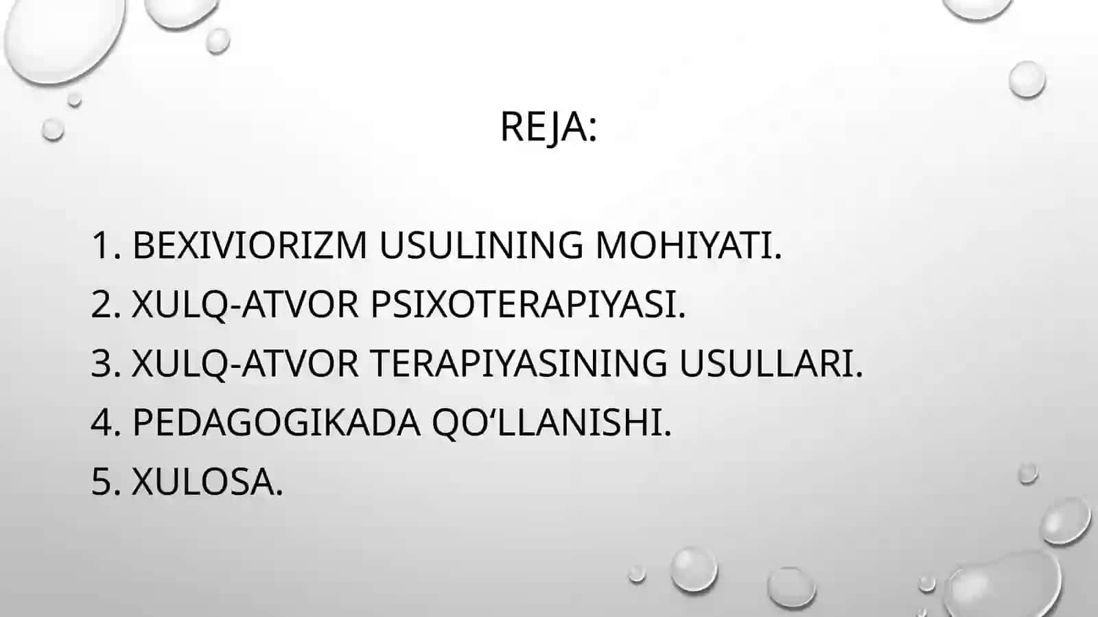 Bexiviorizm haqida maʼlumot 2