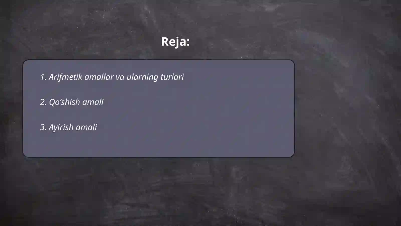 Arifmetik amallarni oʻrgatishning umumiy usullari 2