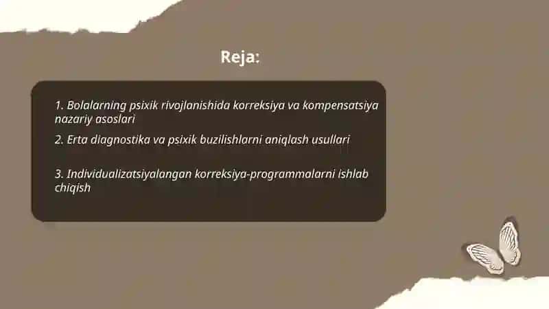 Bolalarning psixik rivojlanishida korreksiya va kompensatsiya 2