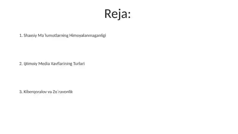 Ijtimoiy mediada taxdid va xavf- xatarlar 2