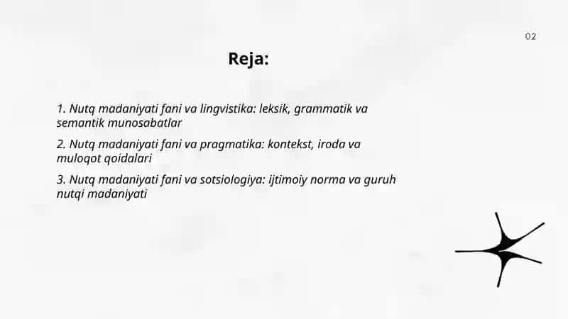 Nutq madaniyati fanining boshqa fanlar bilan oʻzaro munosabati 2