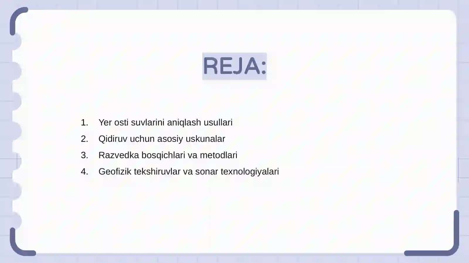 Yer osti suvlarini qidirish va razvedka qilish 2
