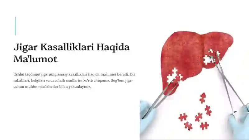 Jigar kasalliklari haqida ma'lumot. 2