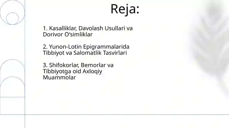 Yunon-Lotin Epigrammalarida Tibbiyot va Salomatlik 2