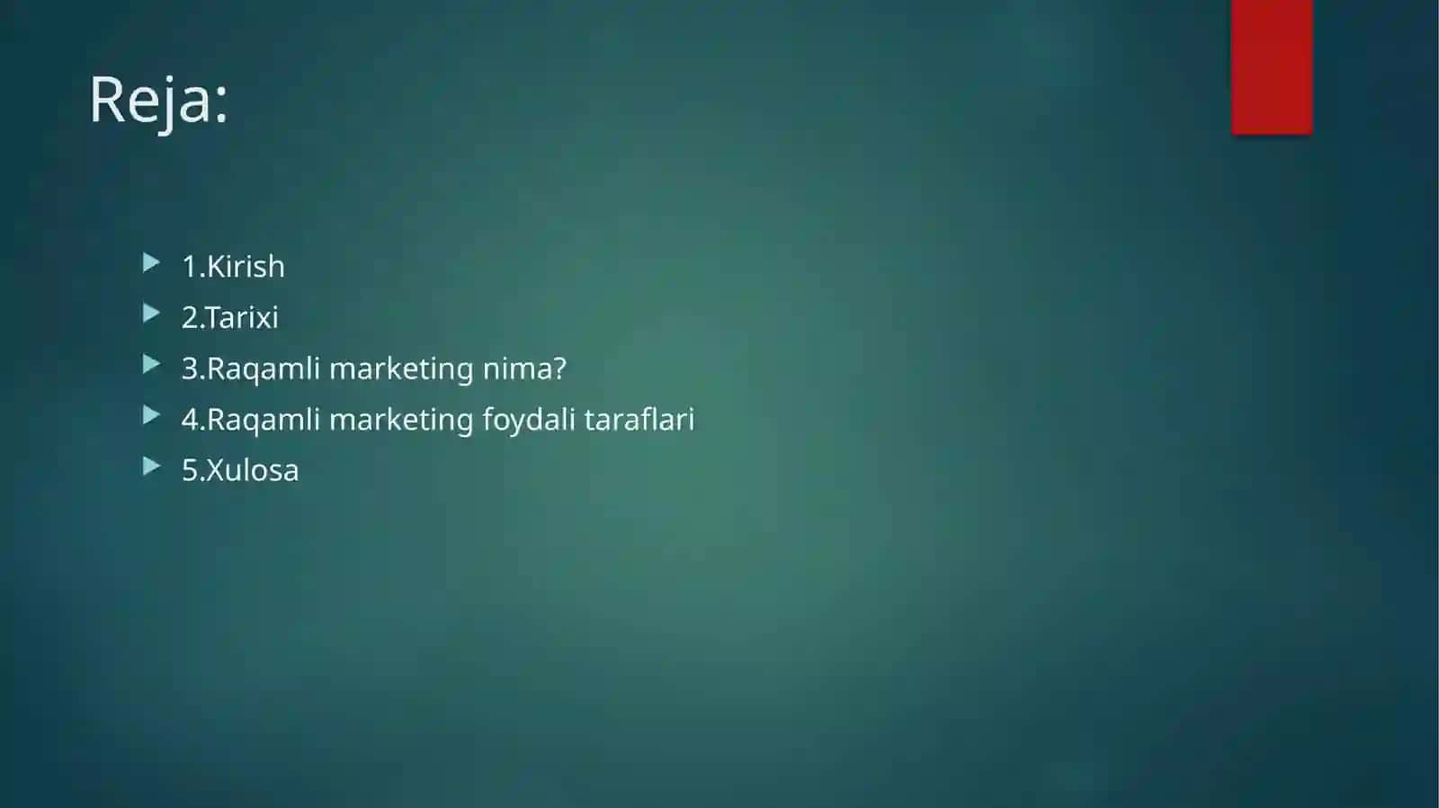 RAQAMLI MARKETING TUSHUNCHASI 2