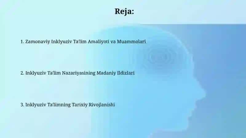 Inklyuziv Ta'lim Nazariyasi 2