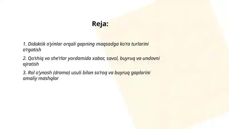 Gapning maqsadga ko‘ra turlari 2