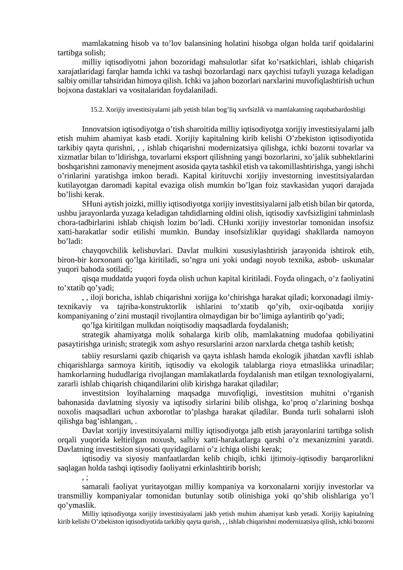 Tashqi iqtisodiy xavfsizlik va mamlakat raqobatbardoshligini tahminlash 2