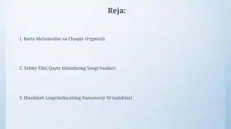 Kampyuter lingvistikasining yoʼnalishlari 2