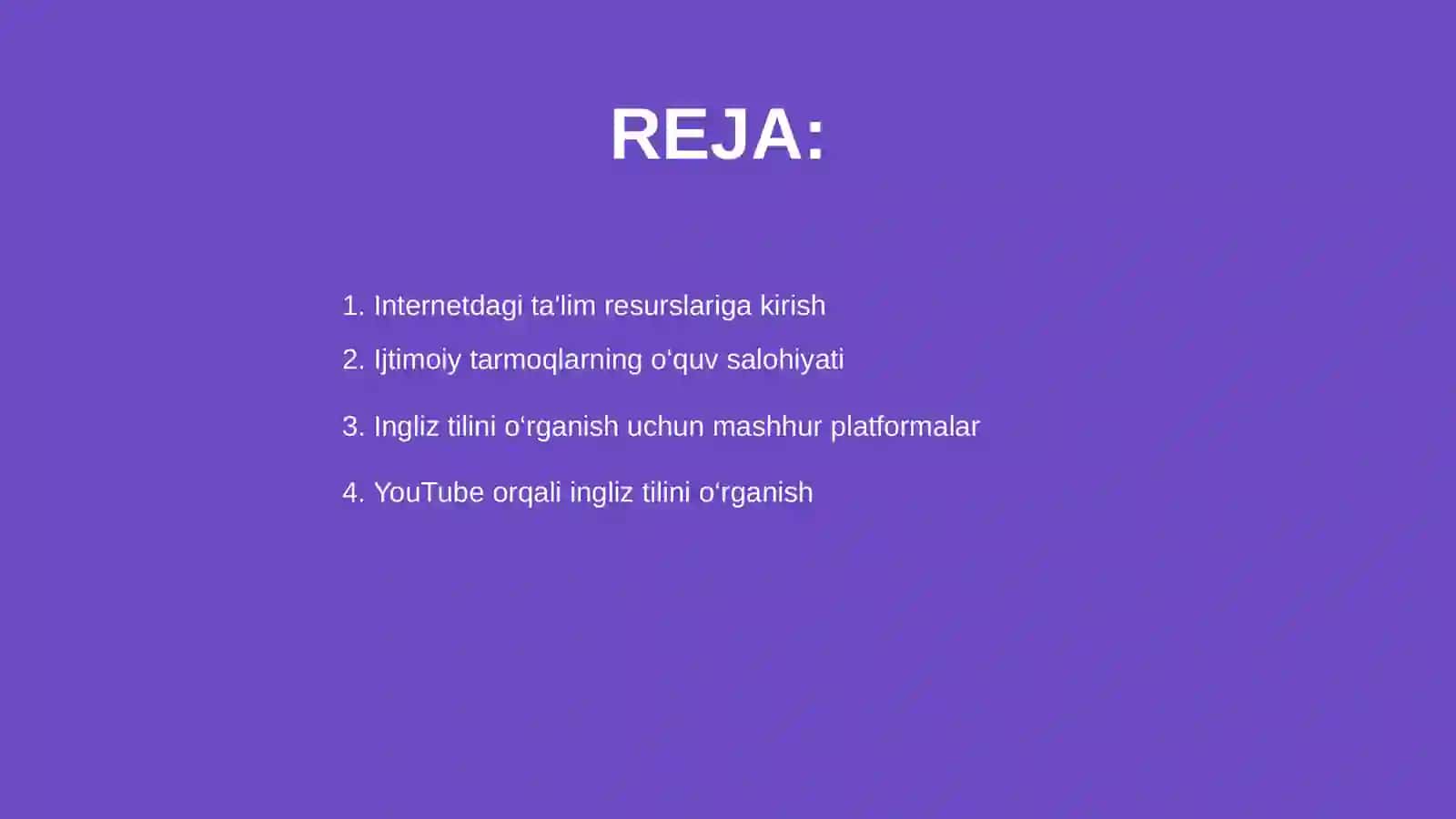 Ingliz tilini o'qitishga oid ta'lim resurslari 2