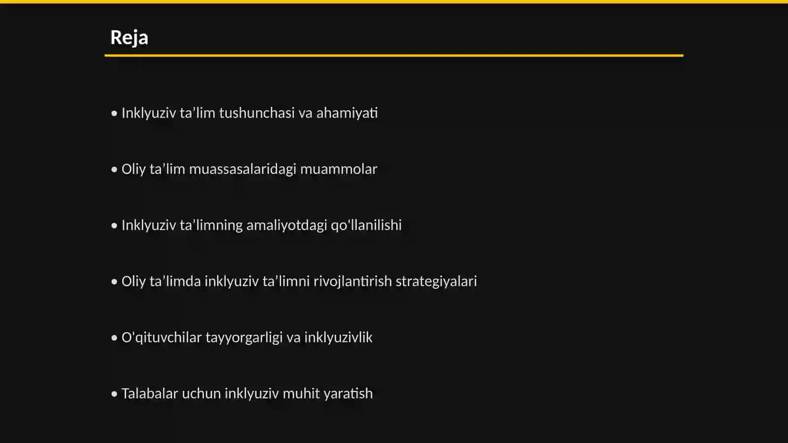Oliy taʼlim muassasalarida inklyuziv taʼlimni rivojlantirish.muammo va yechimlari 2