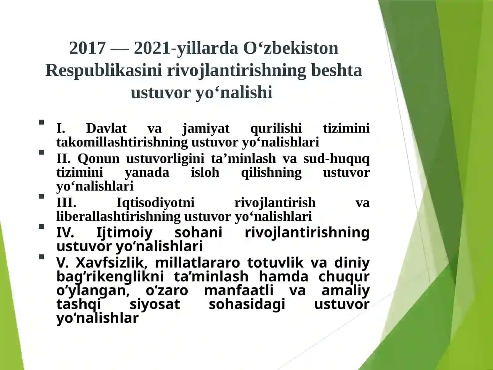 Yangi O‘zbekistonda amalga oshirilayotgan islohotlar 2