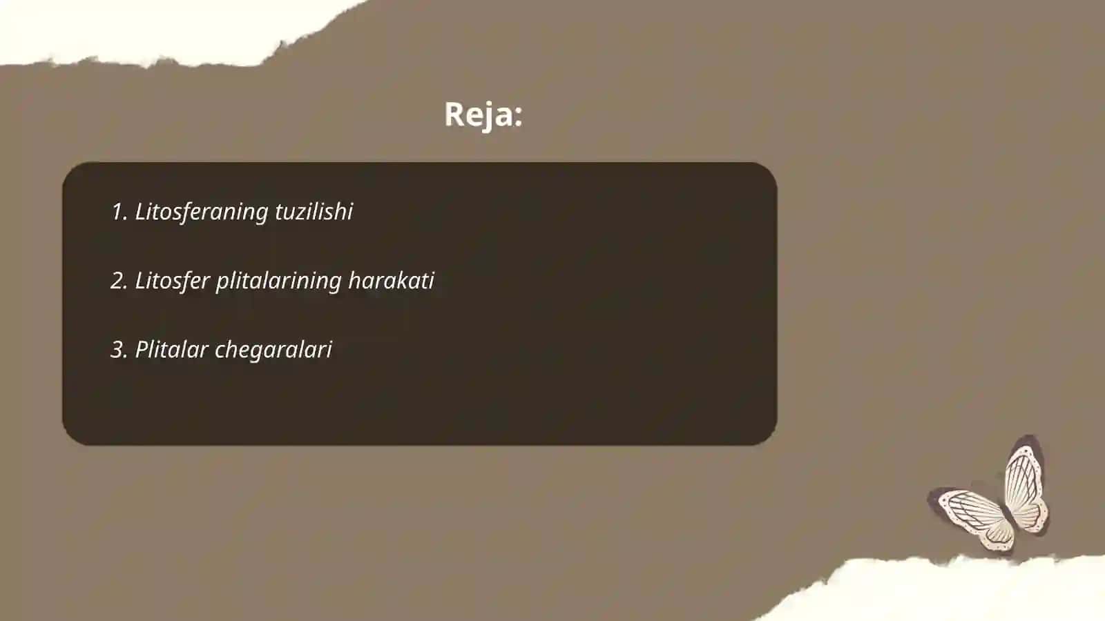Litosfera va unda sodir boʻladigan voqea-hodisalar 2