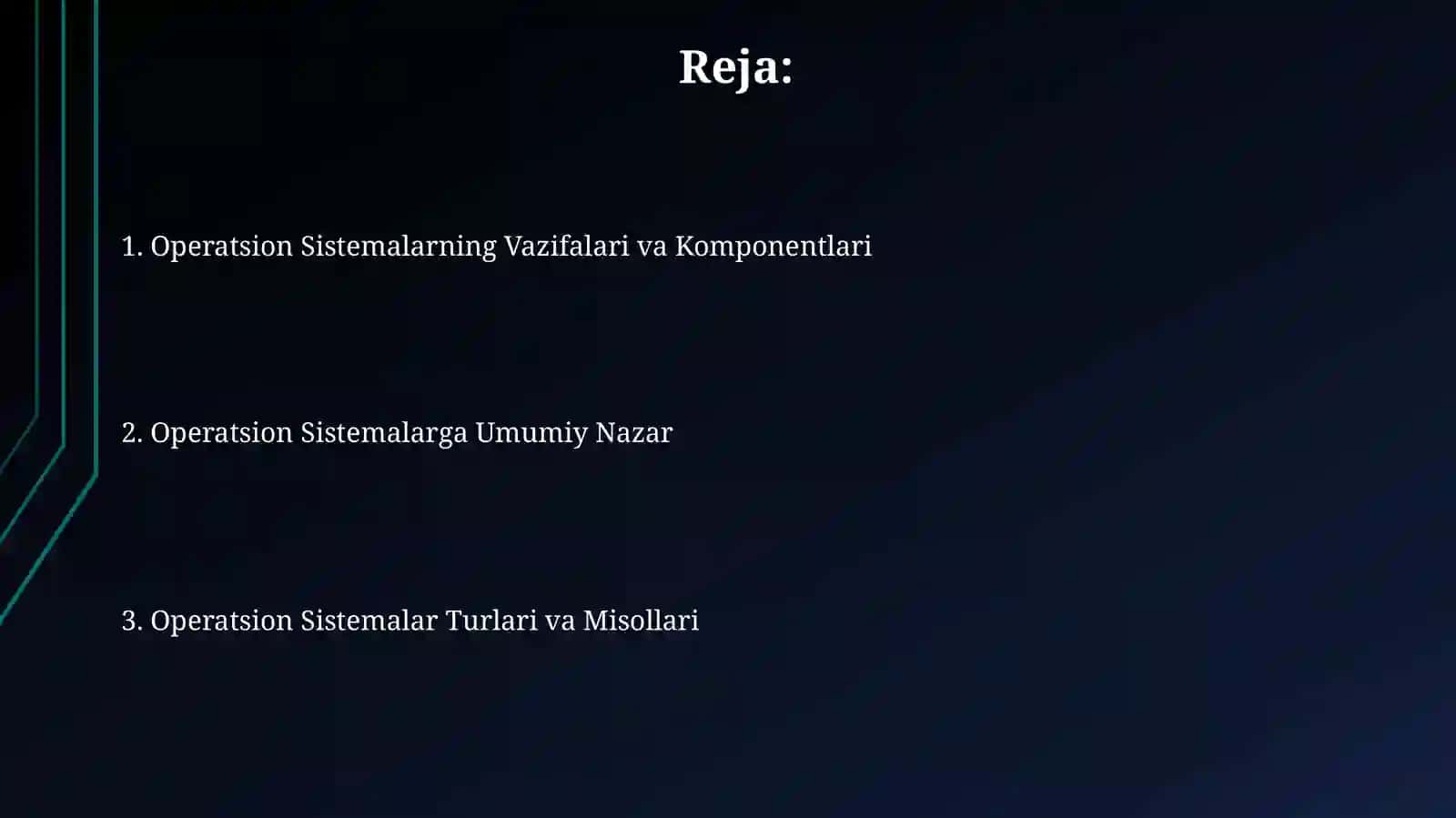Operatsion tizimlar haqida 2