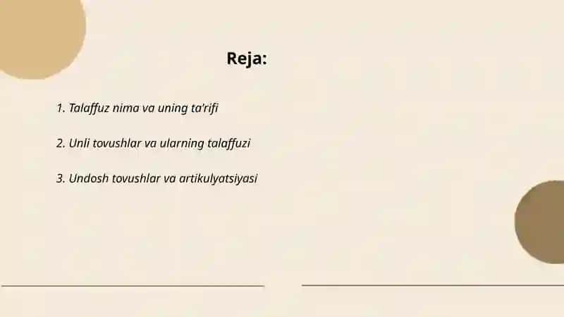 Talaffuz haqida maʼlumot 2