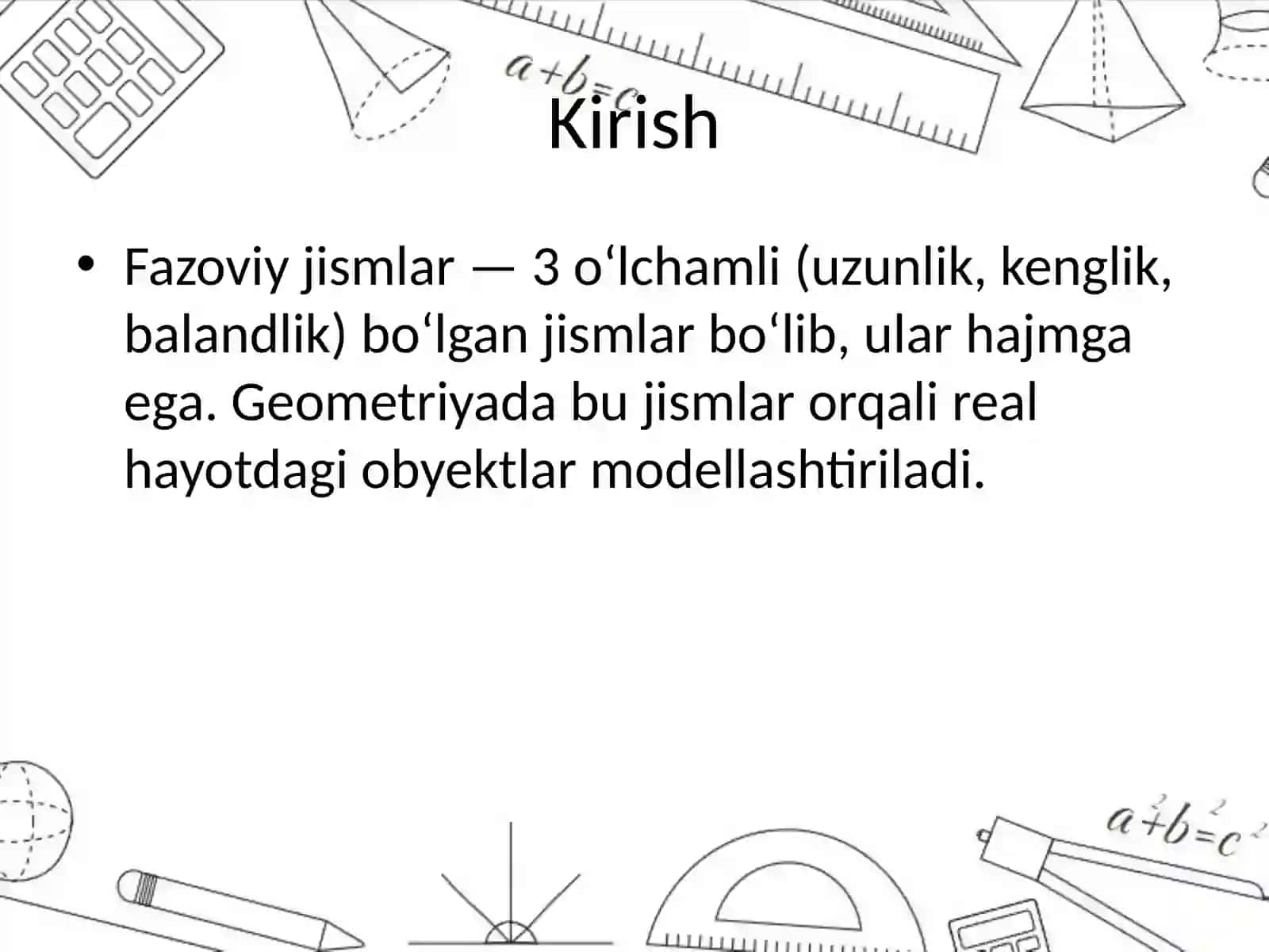 Fazoviy jismlar 2