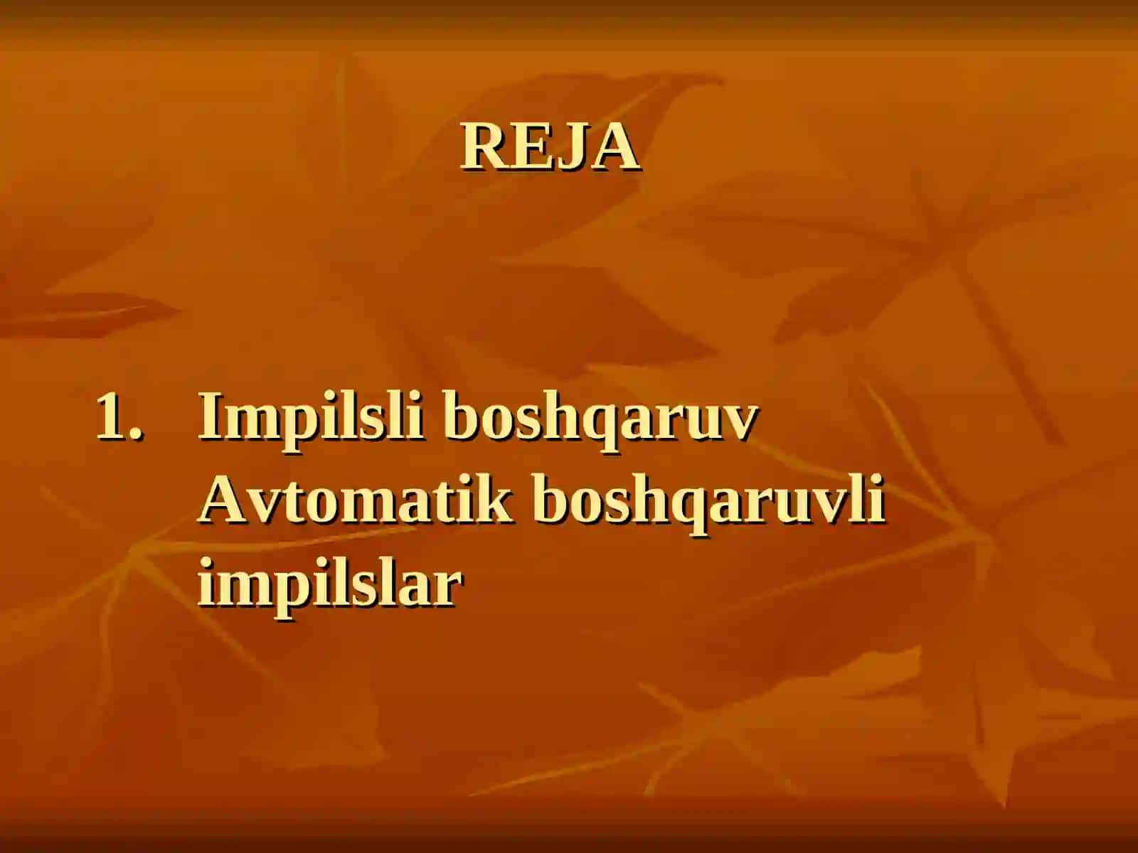 Tranzistorarni boshqarish impulslari 2