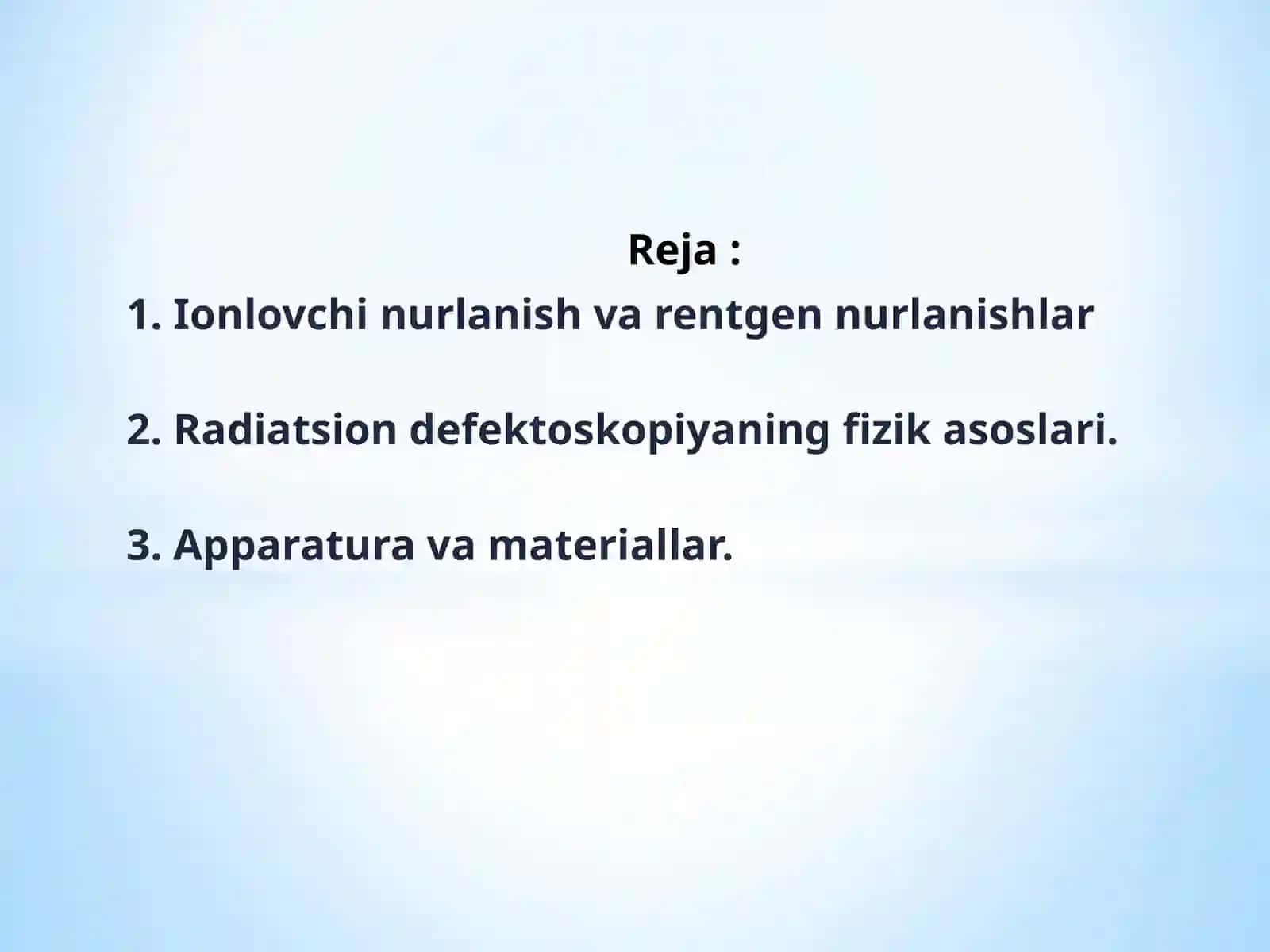 RENTGEN VA GAMMA NURLARI BILAN NAZORAT QILISH 2