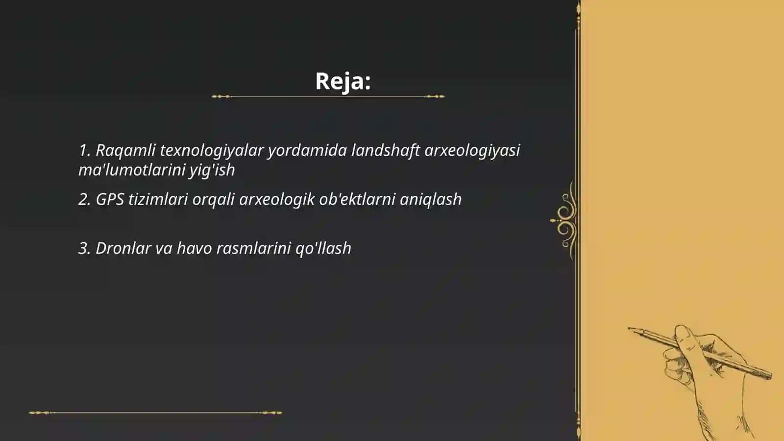Landshaft arxeologyasida raqamli tixnikalarni urni va ahamiyati 2
