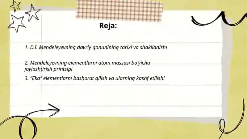 D.I. Mendeleyevning davriy qonuni va elementlarning zamonaviy davriy sistemasi 2