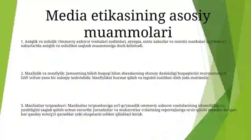 Zamonaviy Bosqichda Mediya Etikani O'Rni 2