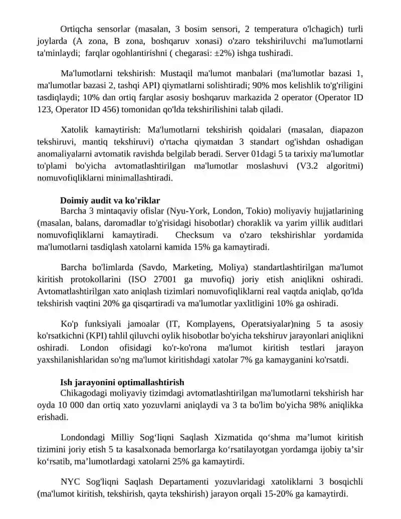 Inson xatoligini kamaytirish 2