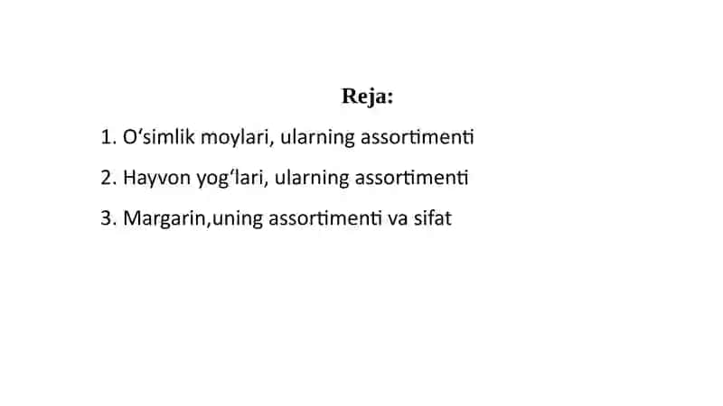 O‘ZIQ-OVQAT YOG‘LARI 2