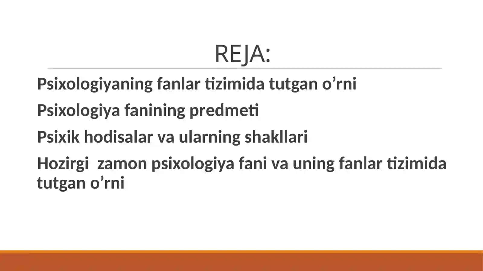 Psixologiya Fanining Predmeti va Fanlar Tizimida Tutgan O’rni 2