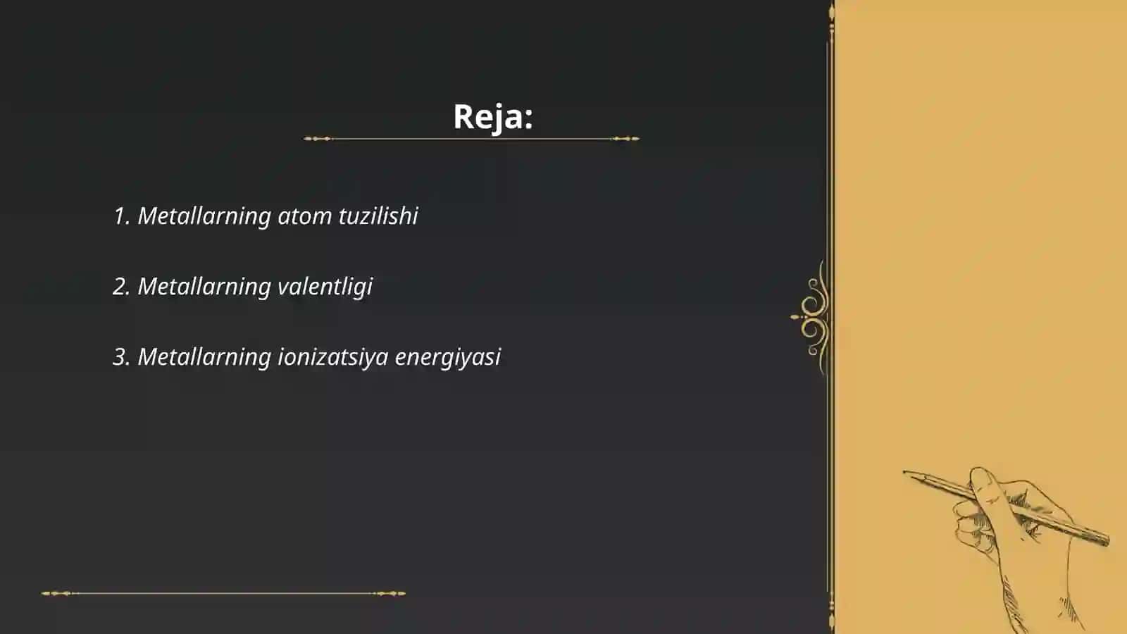 Metallarning kimyoviy xossalari 2