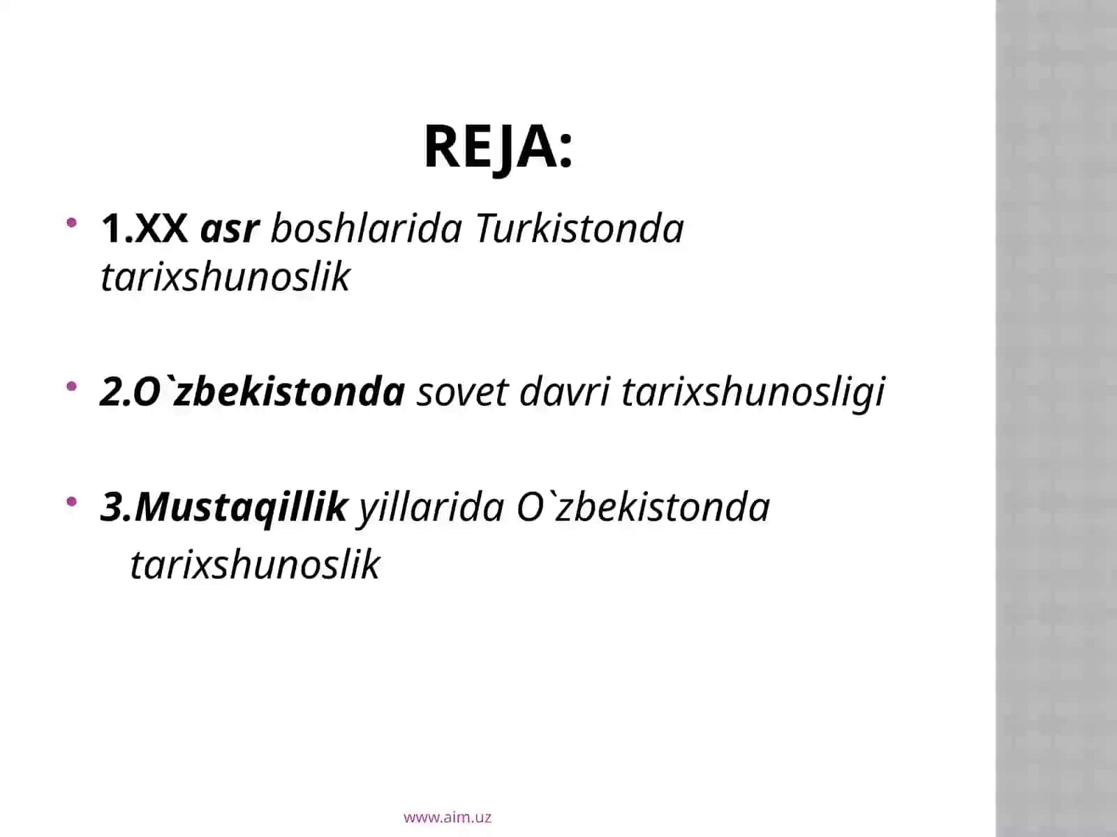 xxasrO`zbekistontarixshunosligi 2