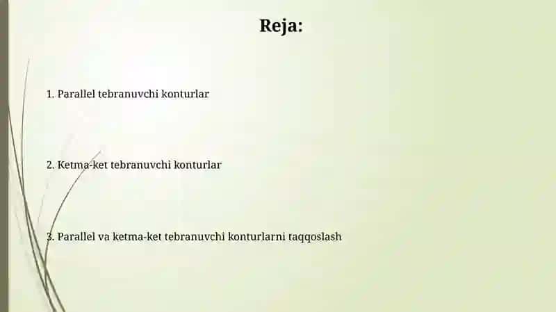 Parallel va ketma-ket tebranish konturlari 2