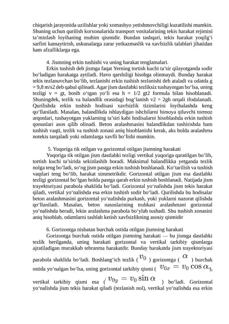 Moddiy nuqta, sanoq sistemasi, radius-vektor va trayektoriya tushunchalari 2