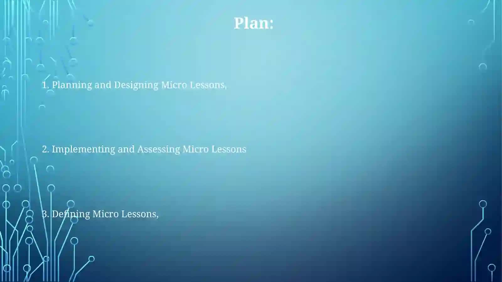 Conducting a microlesson 2