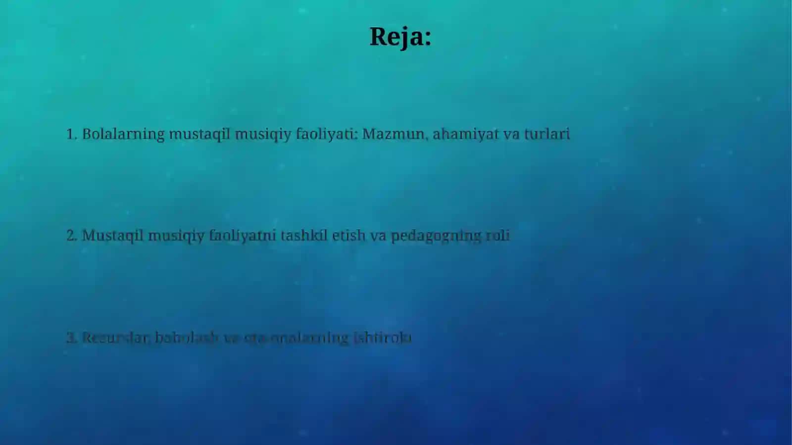 Bolalarni mustaqil musiqiy faoliyati mazmuni va ahamiyati, unga rahbarlik qilish 2