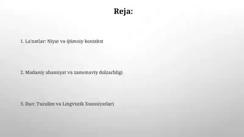La'natlar: Niyat va ijtimoiy kontekst 2