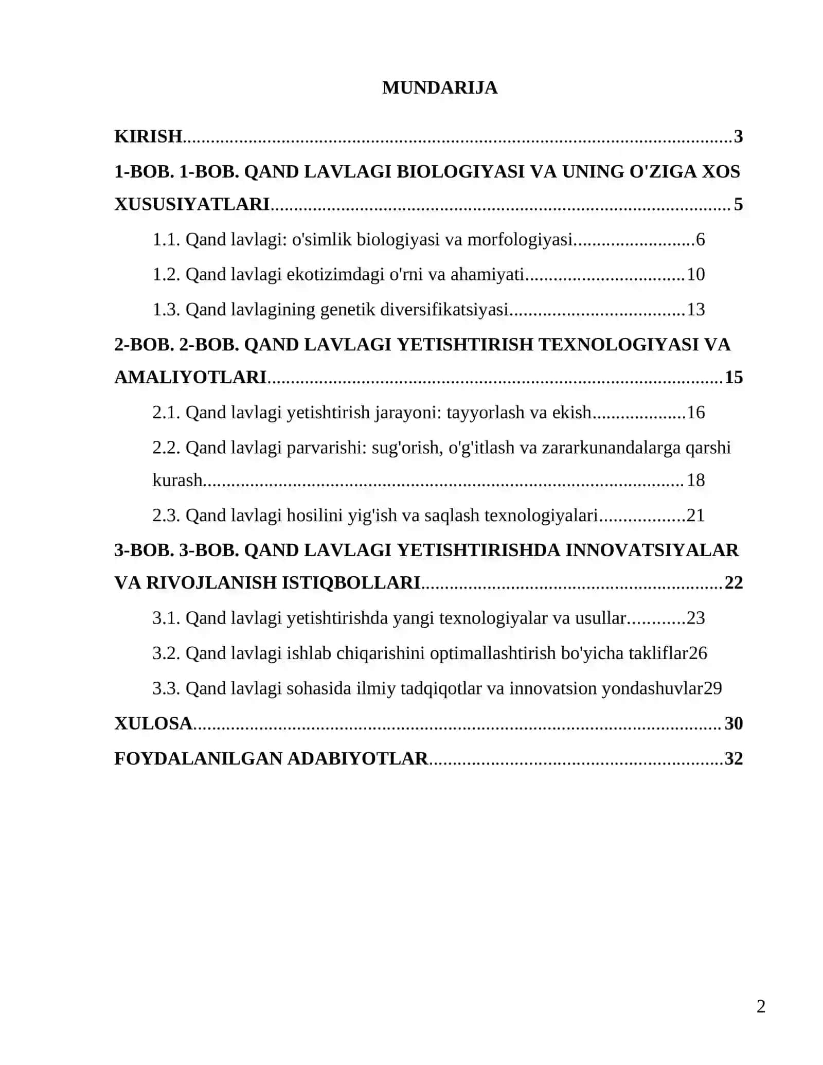 Qand lavlagi biologiyasi va yetishtirish texnologiyasi 2