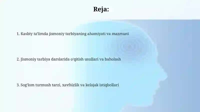 Professional ta'limda jismoniy tarbiya darslari 2