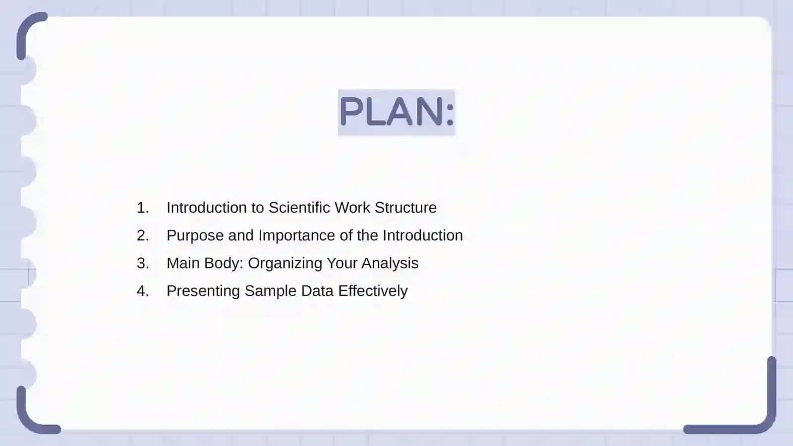 Structure of a scientific work 2