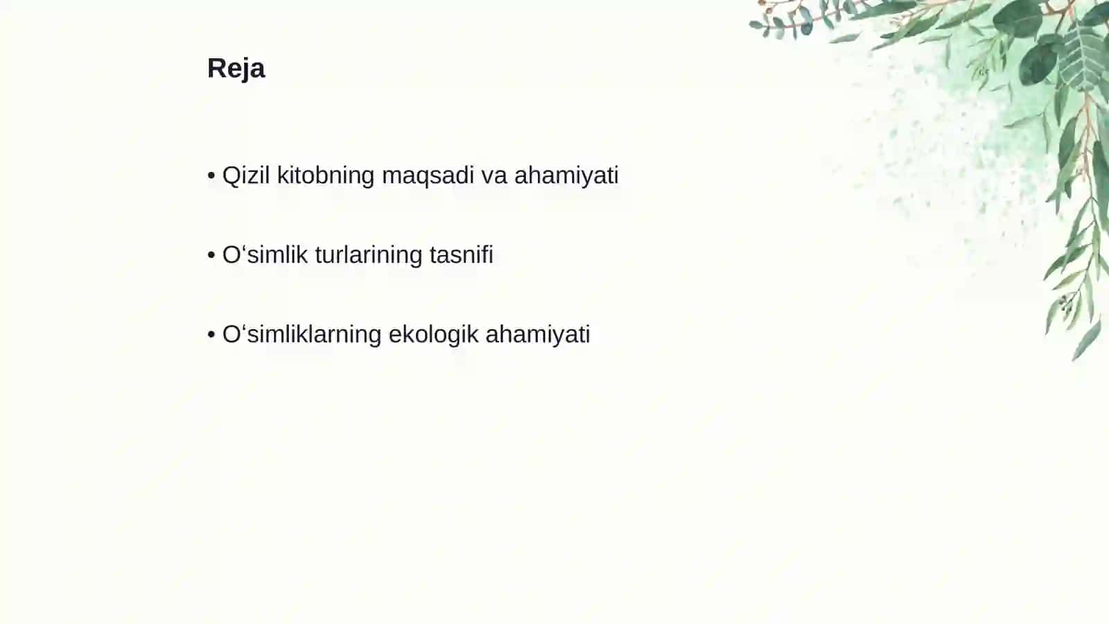 "Qizil kitob"ga kiritilgan oʻsimlik turlari bilan tanishish 2