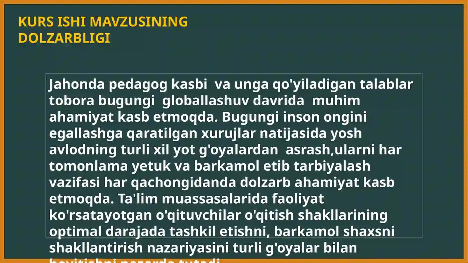 Sharq mutafakkirlarining ilmiy, ma'naviy merosidan foydalanishning tarbiyaviy imkoniyatlari 2