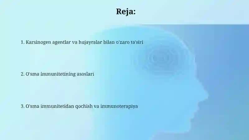 Karsinogen agentlar va hujayralar bilan o'zaro ta'siri 2