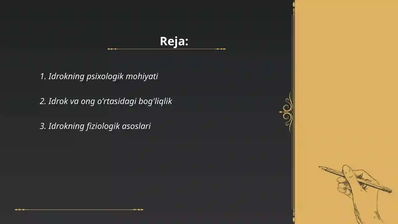 Idrokning psixologik mohiyati 2