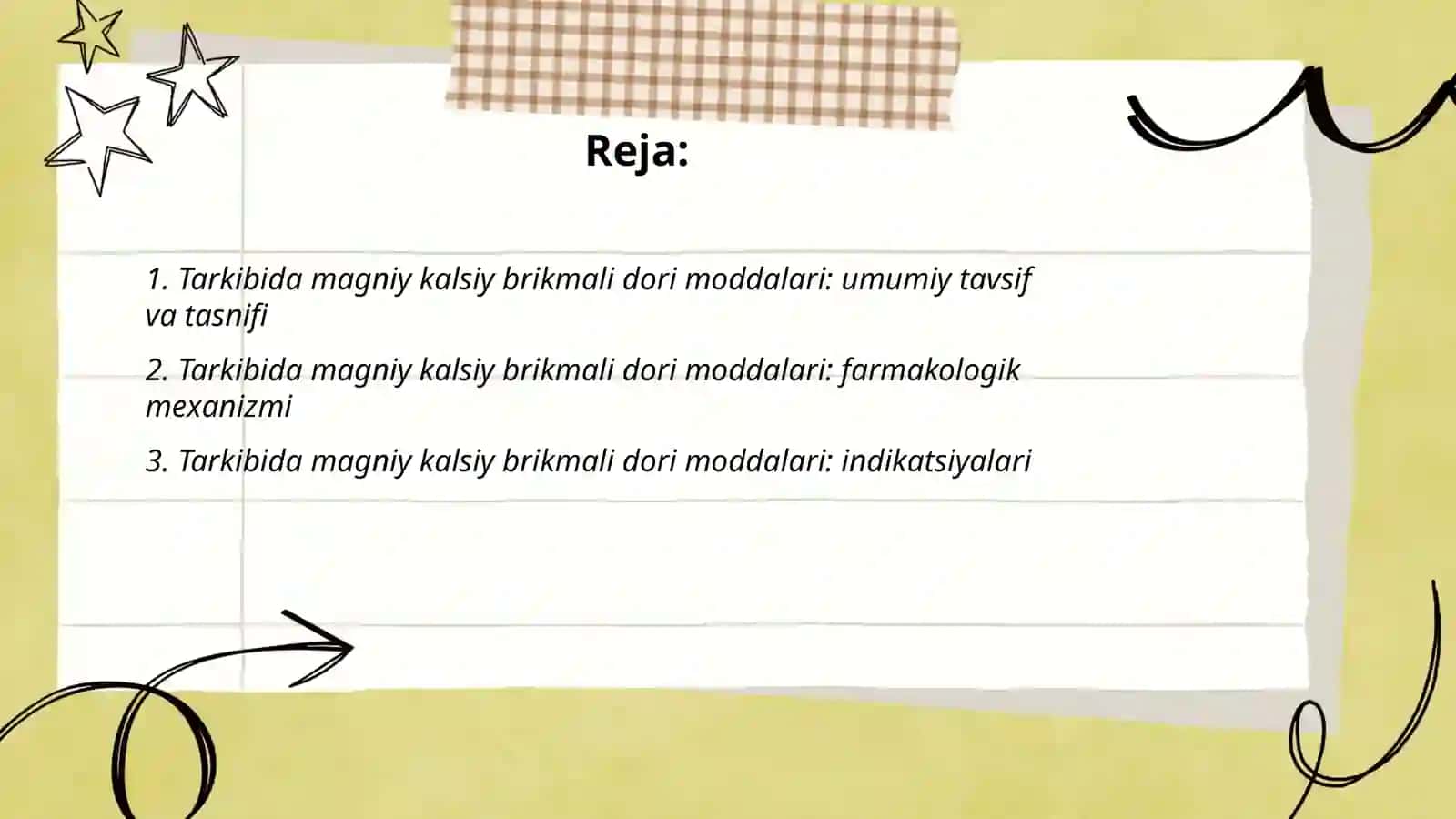 Tarkibida magniy kalsiy brikmali dori moddalari 2