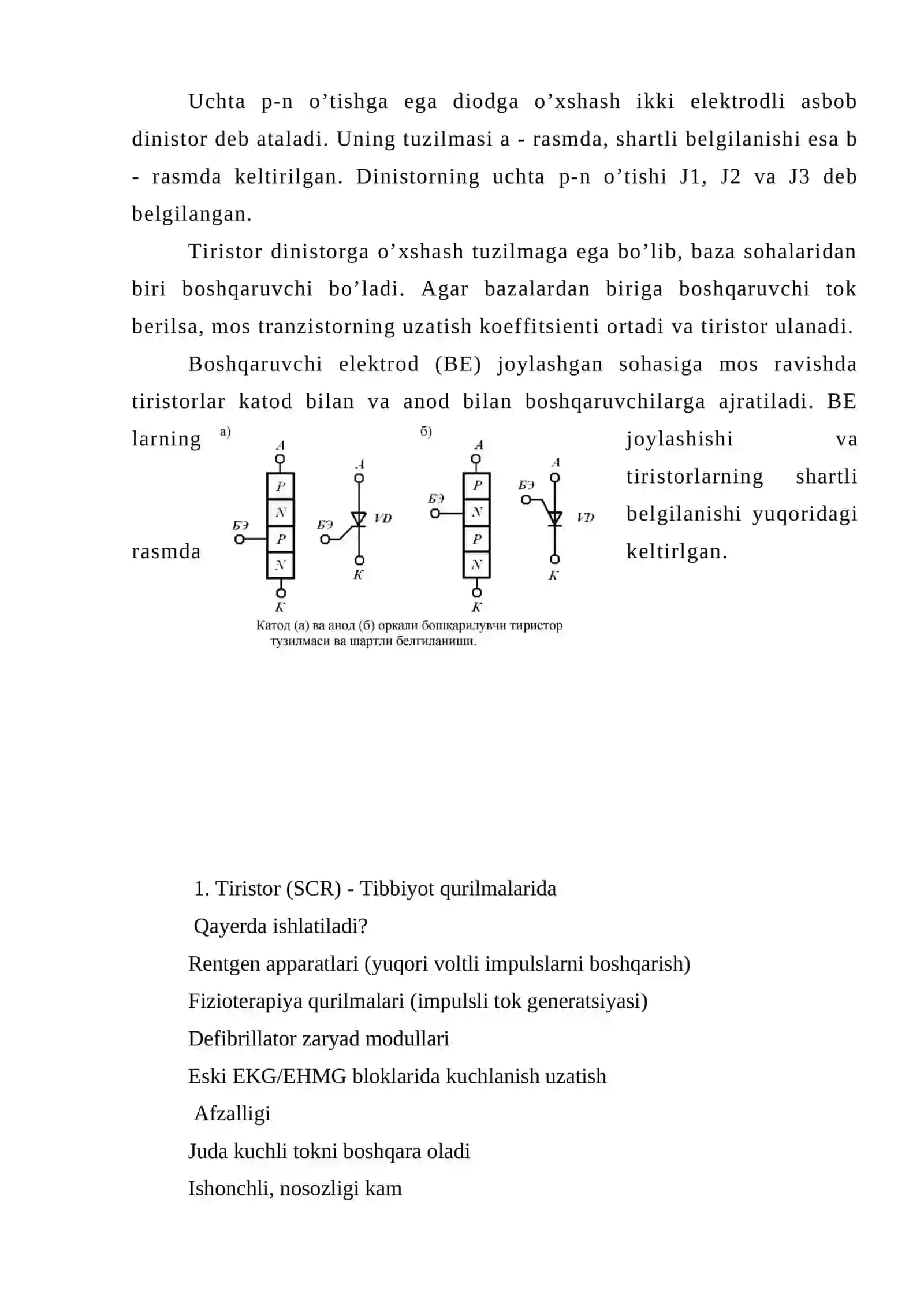 DINISTORLAR VA TIRISTORLAR 2