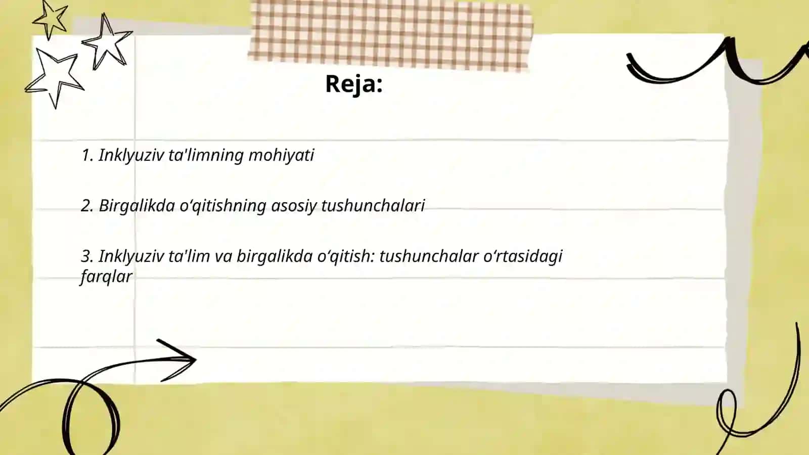 Inklyuziv va birgalikda oʻqitish ularning asosiy farqlarini asoslash 2