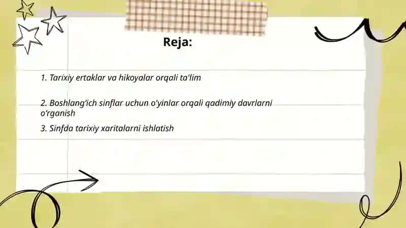 Tarixiy ertaklar va hikoyalar orqali ta'lim 2