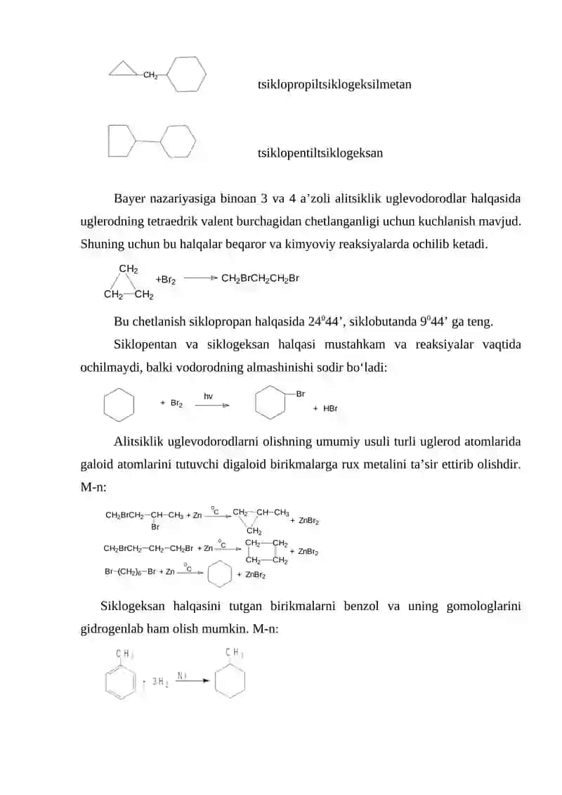 Alitsiklik uglevodorodlar 2