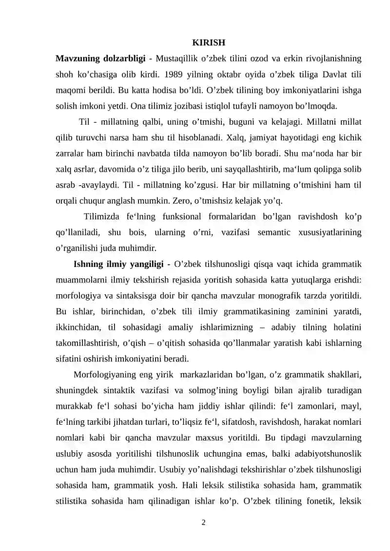 RAVISHDOSHLARNING GRAMMATIK SHAKLLARI SINTAKTIK VAZIFALARI 2