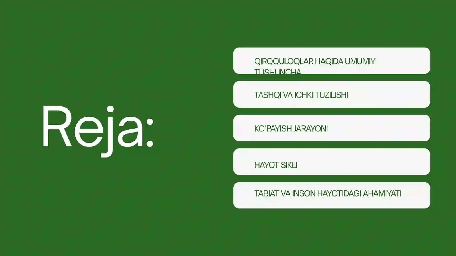 QIRQQULOQ  TOIFA  O’SIMLIKLAR 2