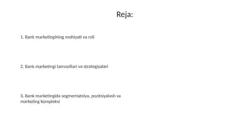 Bank marketingining mohiyati va roli 2